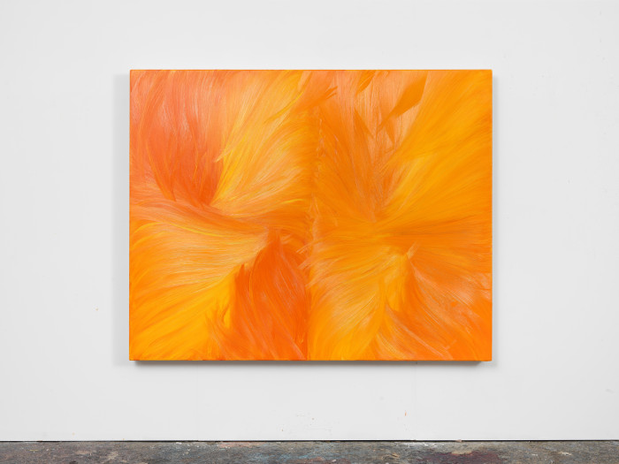 Jason Martin, ‘Untitled (Orange permanent / Cadmium yellow pale)’, 2025, Oil on aluminium