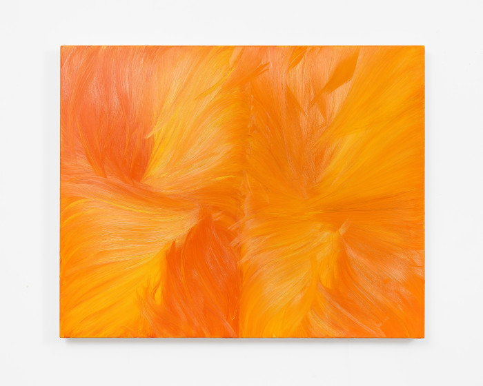 Jason Martin, ‘Untitled (Orange permanent / Cadmium yellow pale)’, 2025, Oil on aluminium