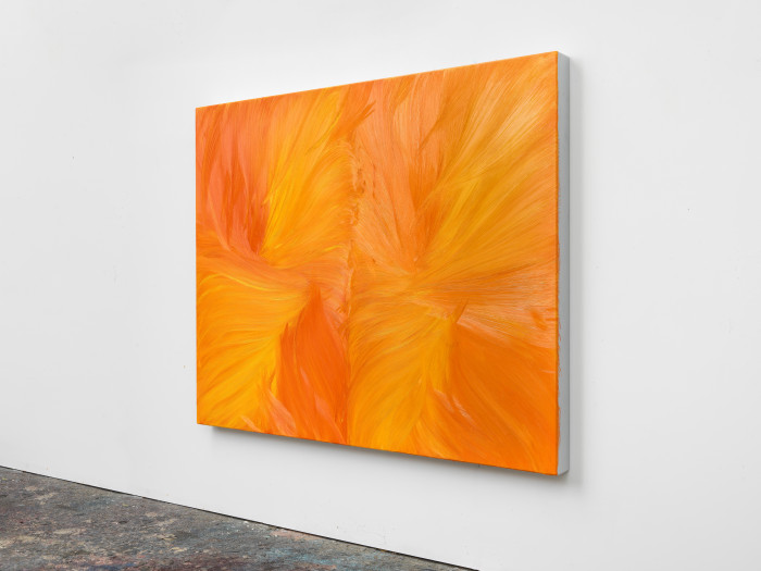 Jason Martin, ‘Untitled (Orange permanent / Cadmium yellow pale)’, 2025, Oil on aluminium