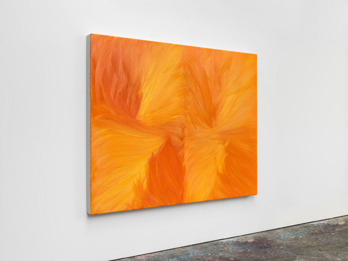 Jason Martin, ‘Untitled (Orange permanent / Cadmium yellow pale)’, 2025, Oil on aluminium