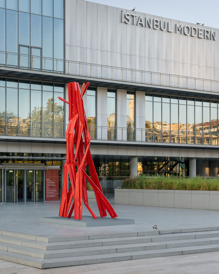 Bettina Pousttchi, ‘Vertical Highways V02’, 2025, Guard rails, steel