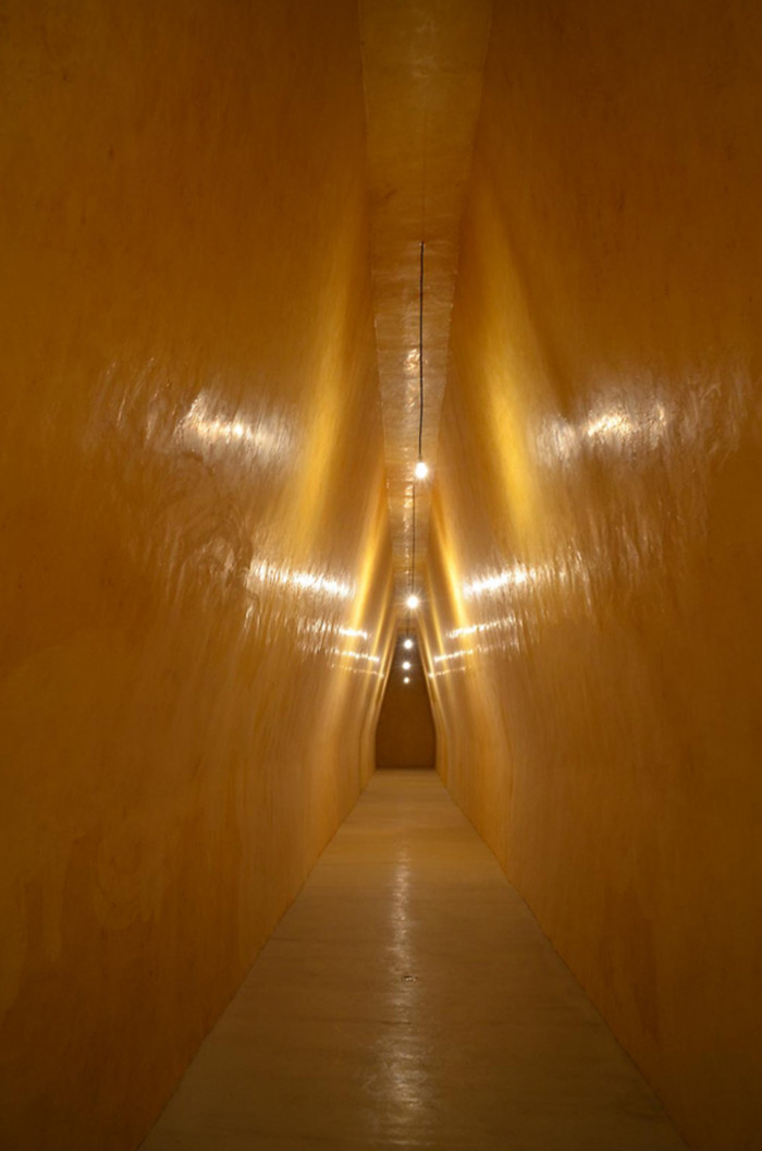 Wolfgang Laib, ‘From the Known to the Unkown - To Where is Your Oracle Leading You?’, Installation view, underground beeswax space