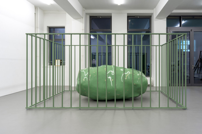 Wilhelm Mundt, ‘Trashstone 531’, 2011–2022, Production waste in GRP and metal cage