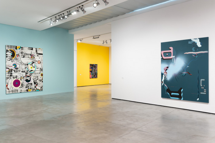 Fiona Rae, ‘ Installation view of the exhibition “Fiona Rae: Vista”’, Es Baluard Museu d’Art Contem- porani de Palma, 29.01.26-23.08.26. © of the works of art, Fiona Rae, VEGAP, Illes Balears, 2026. Photo: David Bonet