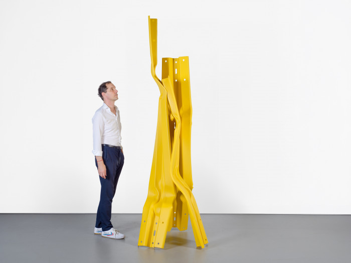 Bettina Pousttchi, ‘Vertical Highways A43’, 2025, Leitplanken, Stahl / Guard rails, steel