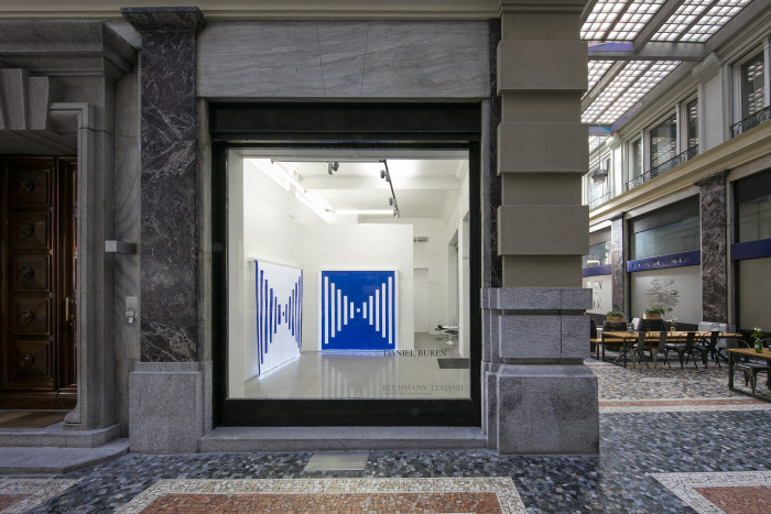 Daniel Buren, Installation view, Buchmann Lugano