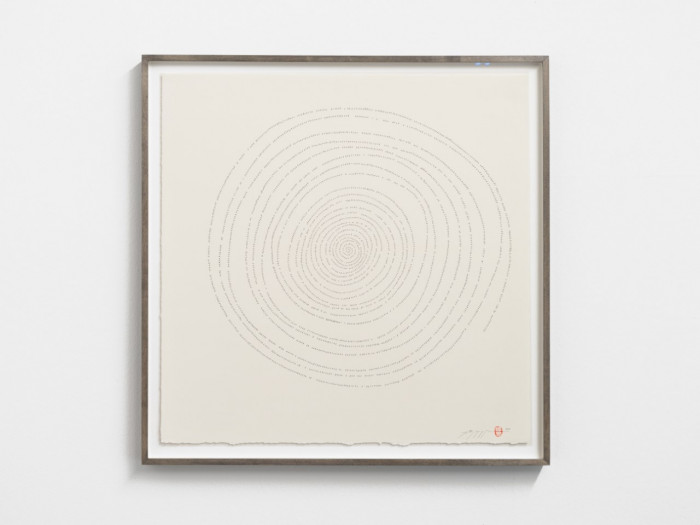 Tatsuo Miyajima, ‘Hand-drawn Innumerable Counts 20180305’, 2018, Ink on paper